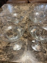  4 Margarita Glasses Princess House #479 6-3/4″ tall – 4-5/8″ w New without box.