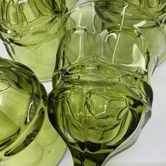 Set of 8 Fostoria Argus Avacodo Green Water Goblets W/ Henry Ford Museum
