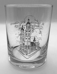 St. Stanislaus RC Church, Buffalo NY 1998, 125th Anniversary Etched Rocks Glass
