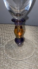 Mikasa Estate Clear/Amber Iced Tea Glasses Set Of 2