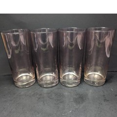 Libbey Ombre Blush Pink Tumblers, Set of 4, Vintage Glassware, Drinking Glasses