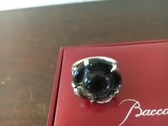Gray Crystal Clover Ring from Baccarat (Size 52)