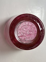 Kosta Boda Ulrica Hydman Vallien Pink Swirl and Clear Glass Tumbler