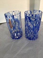 Murano Confetti Indented Drinking Glasses Made In Italy Handmade Glasses