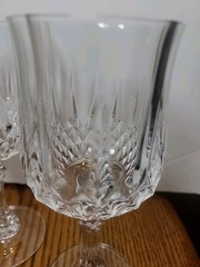 Set Of 4 CRISTAL D’ARQUES France Longchamp 24% Lead Crystal Wine Glasses 6.5”’