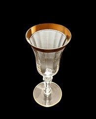 2 Vintage Tiffin Franciscan Minton Optic 7-5/8” Wine Water Goblets Glasses