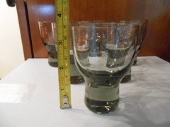 Holmegaard Copenhagen Smoke Gray Cordial Glasses Per Lutken Set of 6