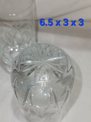 Set of 2 Block Crystal Rainbow Cut Arches Highball Glass Glassware Heavy