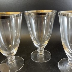 Set Of 5 Tiffin Franciscan Brookmar Ice Tea Platinum Trim Vintage