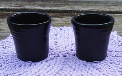 Fiestaware Shot Glass Foundry Black Set Of 2, Gothic, Halloween Fiesta
