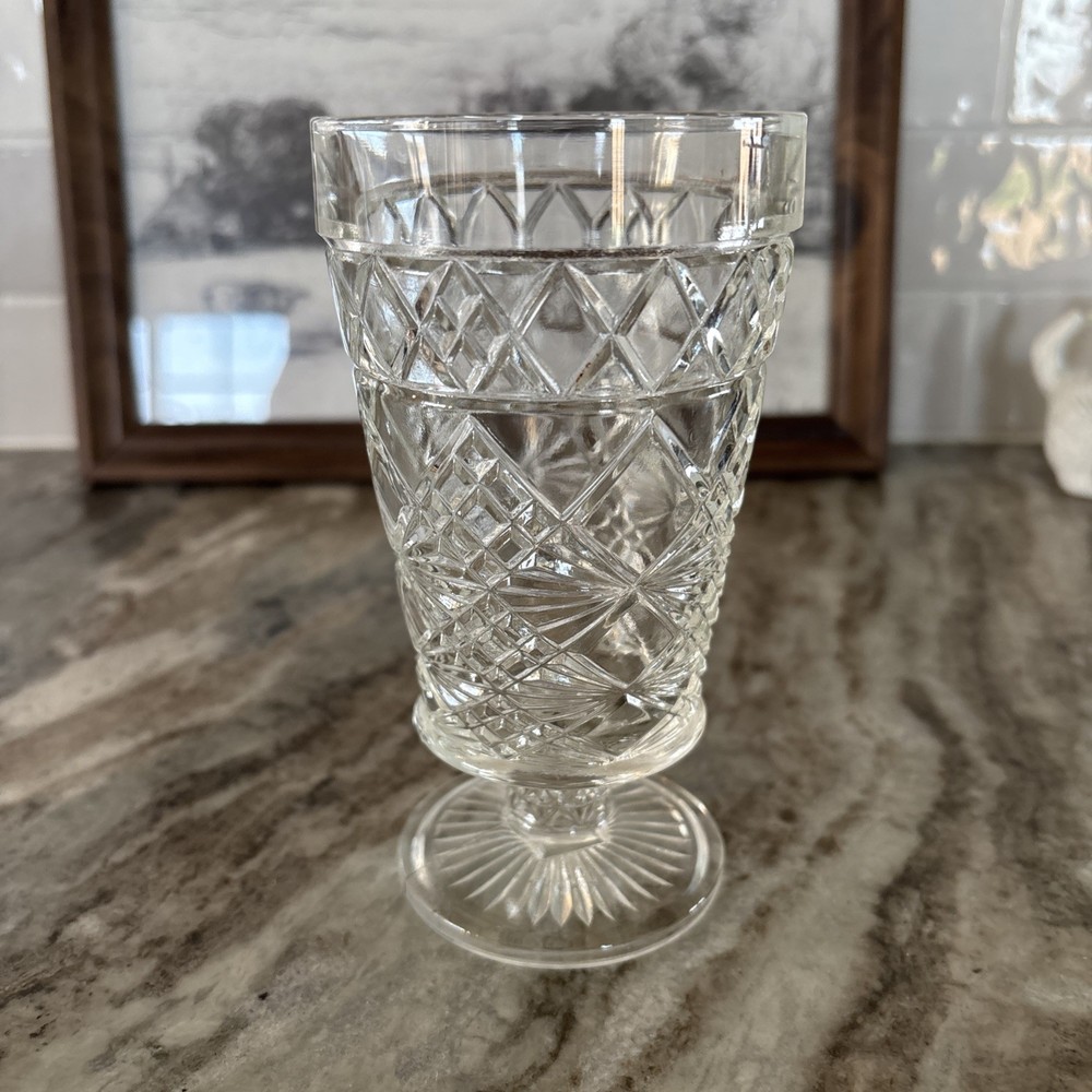 Vintage Hazel Atlas Glassware Big Top Peanut Butter Goblet Glass