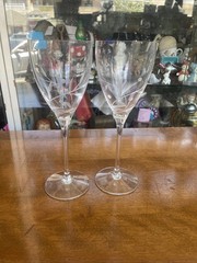 Set Of 2 Lenox Opal Innocence Wine Glasses 9 1/2” Excellent