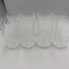 (8) Elegant Vintage Highball Glass Longchamp by Cristal D’Arques Durand