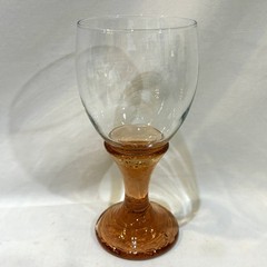 Fire and Light Stem Wine Glass Drinking Goblet Copper Gold Stem