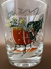 4 Vintage Gay Nineties 1890 Transportation Glasses~Bareware~Whiskey~Manhattan