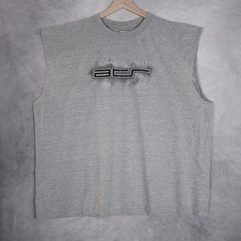 Vintage Reebok Shirt Mens 2XL Gray Sleeveless Above the Rim Muscle Tank Top