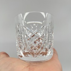Waterford Crystal Clare Old Fashioned Lowball Glass Criss Cross Cut 3 3/8″