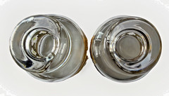 Vtg. Culver Valencia Lowball Glasses Set of 8 Footed On The Rocks 22k Gold MCM