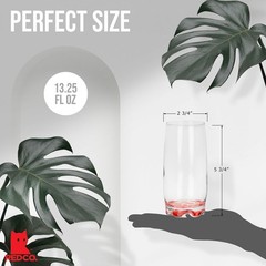 Vibrant Splash Highball Glasses, 13.25 oz – Set of 4