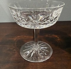 Vintage Set Of 2 Waterford Crystal LISMORE Saucer Champagne/Tall Sherbet Glasses