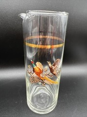 Martini Pitcher No Handle Pheasants by WEST VIRGINIA GLASS SPECIALTY