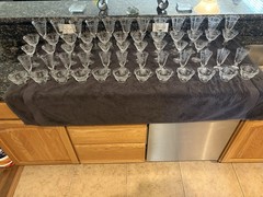 Vintage Fostoria Romance Etched Crystal Glassware 100 Piece Set – Excellent Cond