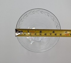 Vintage Holly Clear by Fostoria Crystal Champagne/Tall Sherbet Glasses Set of 3