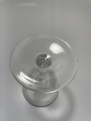 Cordial Liquor silver rimmed glasses Laurel Leaf Etched Set of 2