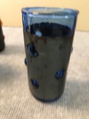 Mid-Century Modern Brutalist Glass Tumblers