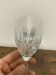 SET(4) MARQUIS By WATERFORD SPARKLE Water Goblets 8.25″H SIGNED