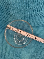 Anchor Hocking Bubble Foot Clear Glass Champagne Sherbet Compote Dish 3.5” x 4”
