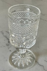 6. Vintage Anchor Hocking WEXFORD WINE GOBLETS 5 3/8″ tall