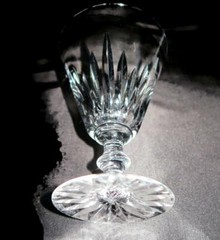 Waterford Crystal, EILEEN, Fan Cut Flared Bowl, Water Goblet Glass, 5 5/8″