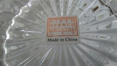FIFTH AVENUE CRYSTAL L.T.D. PORTICO GLASS  CANDY BISQUIT TOBACCO JAR  with LID 