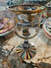 MacKenzie-Childs Foxtrot Water Glass