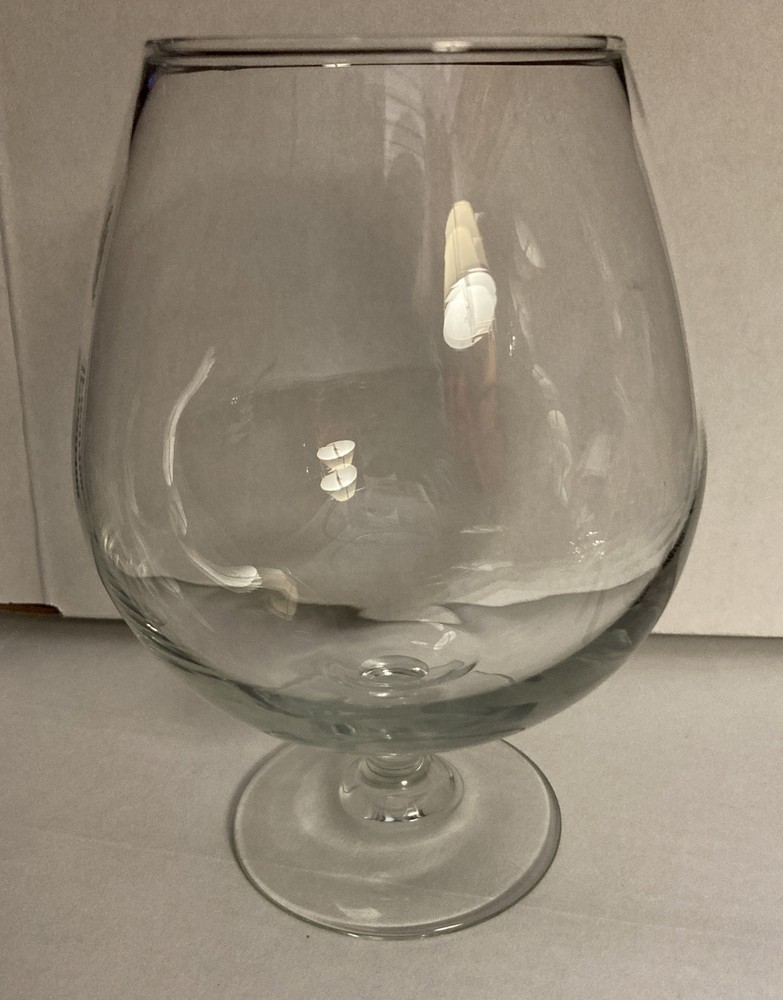 CLEAR GLASS BRANDY SNIFTER GOBLET – 6.5” TALL