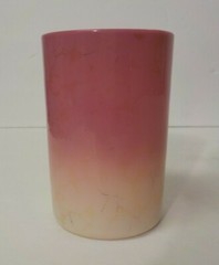 Scarce 19th C. New England Peachblow AGATA Art Glass Tumbler, c.1887