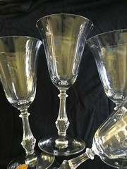 Fostoria ~ «Rib Regular Optic» ~ 4 Water Goblets ~ Made in USA ~ Mint Condition