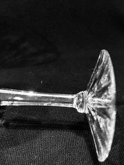 Vintage Val St Lambert Heavy Cut Crystal Water Goblets Set of 4