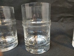 4 Iittala Finland Pisaranrengas Ripple Highball Glasses 4 3/4″