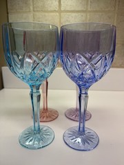 Marquis by Waterford Brookside Pastel Water Goblets-Set of 4