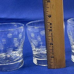 Set of 4 Libbey Terrace 7 oz Old Fashioned Rocks Clear Glass Tumblers