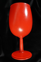 8 Vintage MCM Orange/Red Frosted Matte Goblets Blendo Style By Rainbow Glass