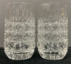 Crystal Zajecar Heavy Duty Glass Tumblers 14oz Set of 2