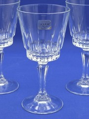 Vtg Chantelle by Cristal D’Arques-Durand Wine Glasses Set of Three