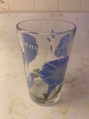 Vintage Boscul Peanut Butter Drinking Glass Morning Glory Mauzy 73-4 EXCELLENT