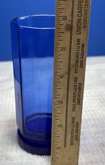 Set of 4 Anchor Hocking Essex Cobalt Blue 12 oz Water Tea Glasses 5.75″ Tall