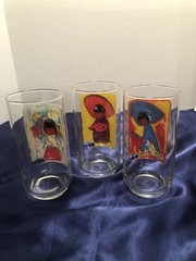 Vtg Libbey DeGrazia Glasses-3 Total-Children Of The Southwest
