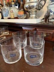Mikasa Julie Double Old Fashioned Glass Tumblers Set of 4 NEW Without Box
