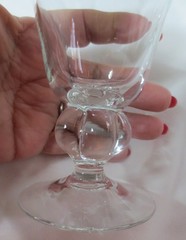 Vtg 7 Gulli Ingrid Swedish Water/Wine Crystal Glasses Hand Blown 1960’s